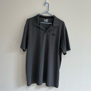 Under Armour Men's Charcoal Gray Polo Shirt